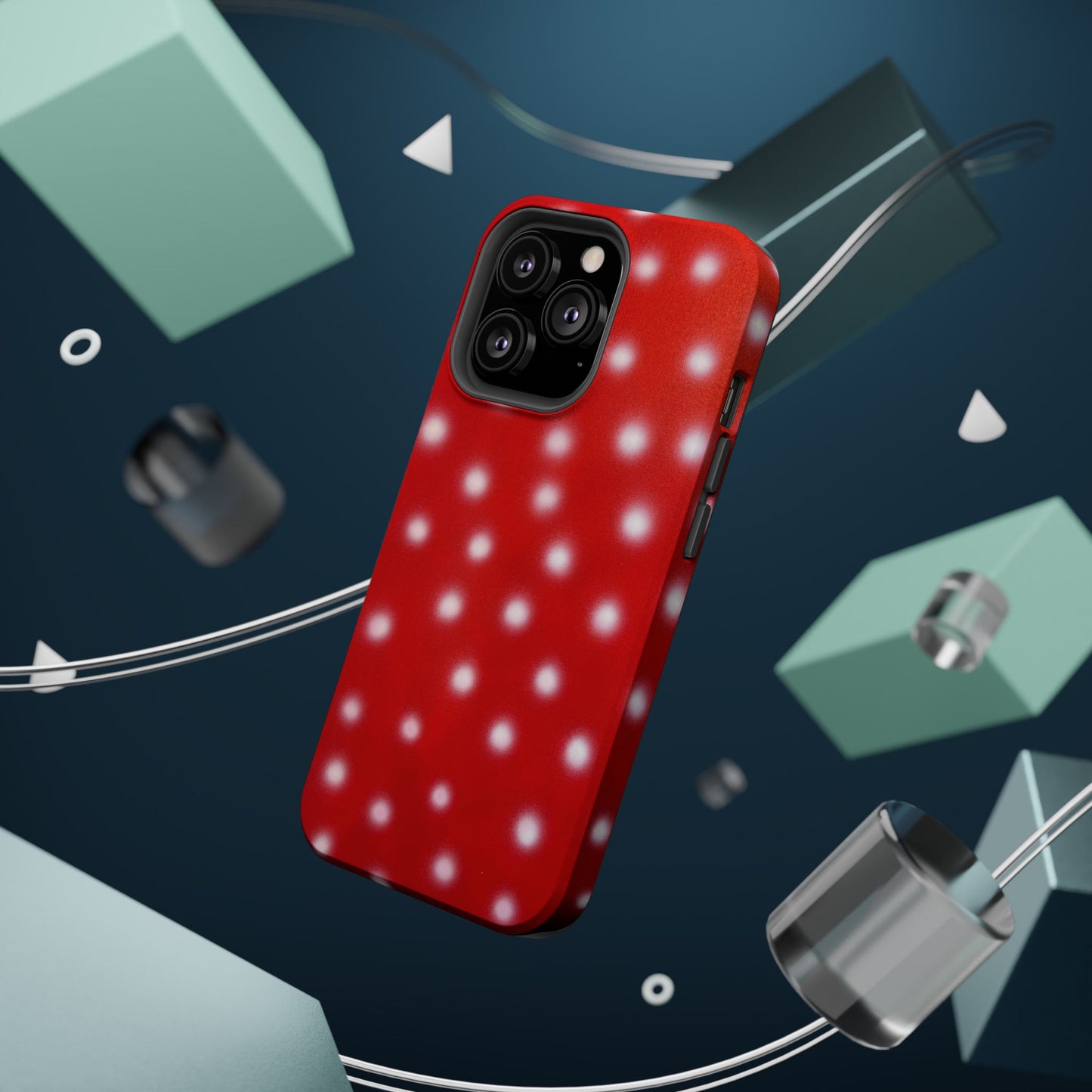 MagSafe "cherry crush polka dot" airbrush iPhone case
