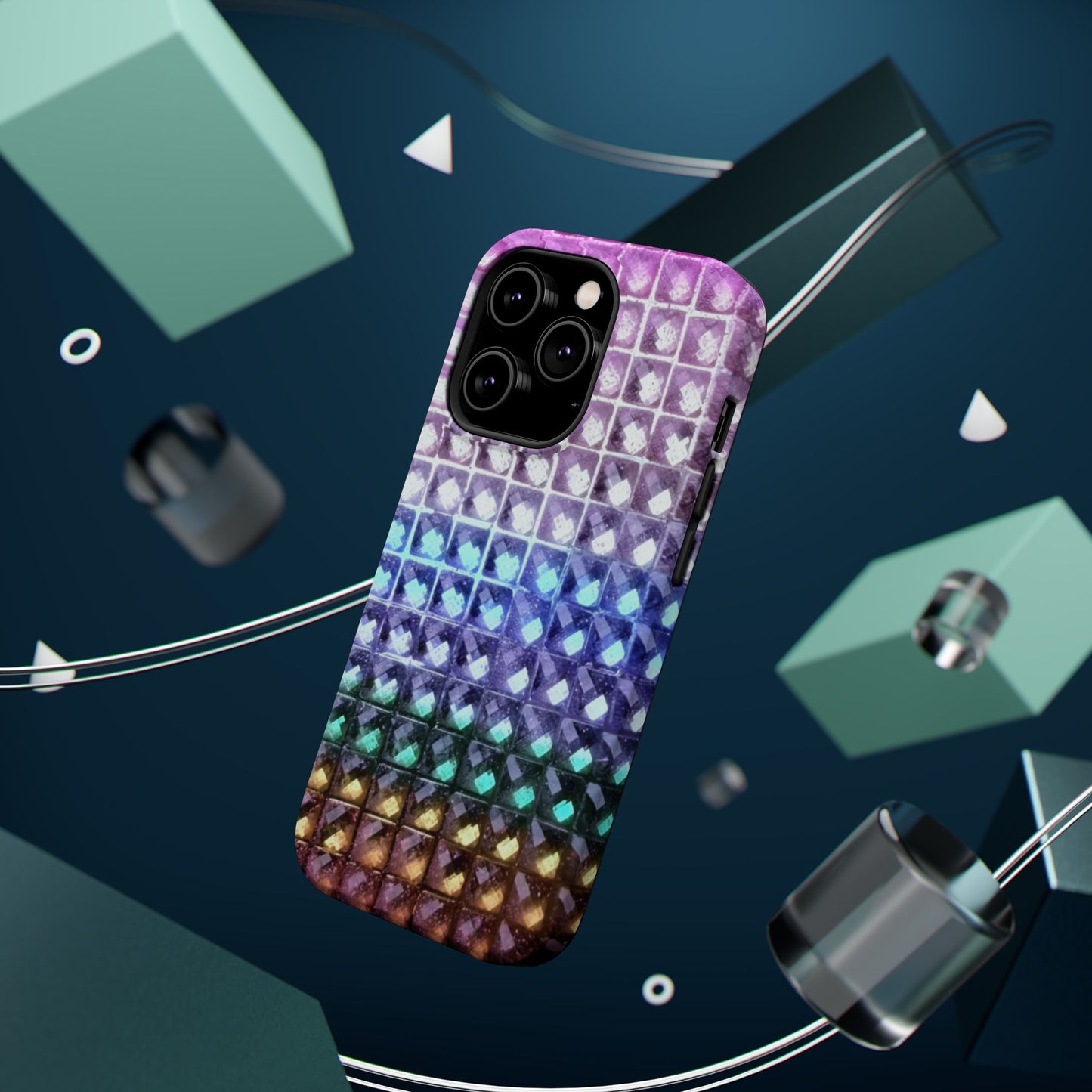 MagSafe "multicolor studs" airbrush iPhone case