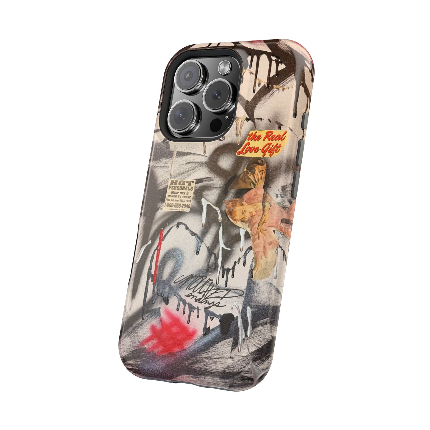 MagSafe "real love" airbrush iPhone case