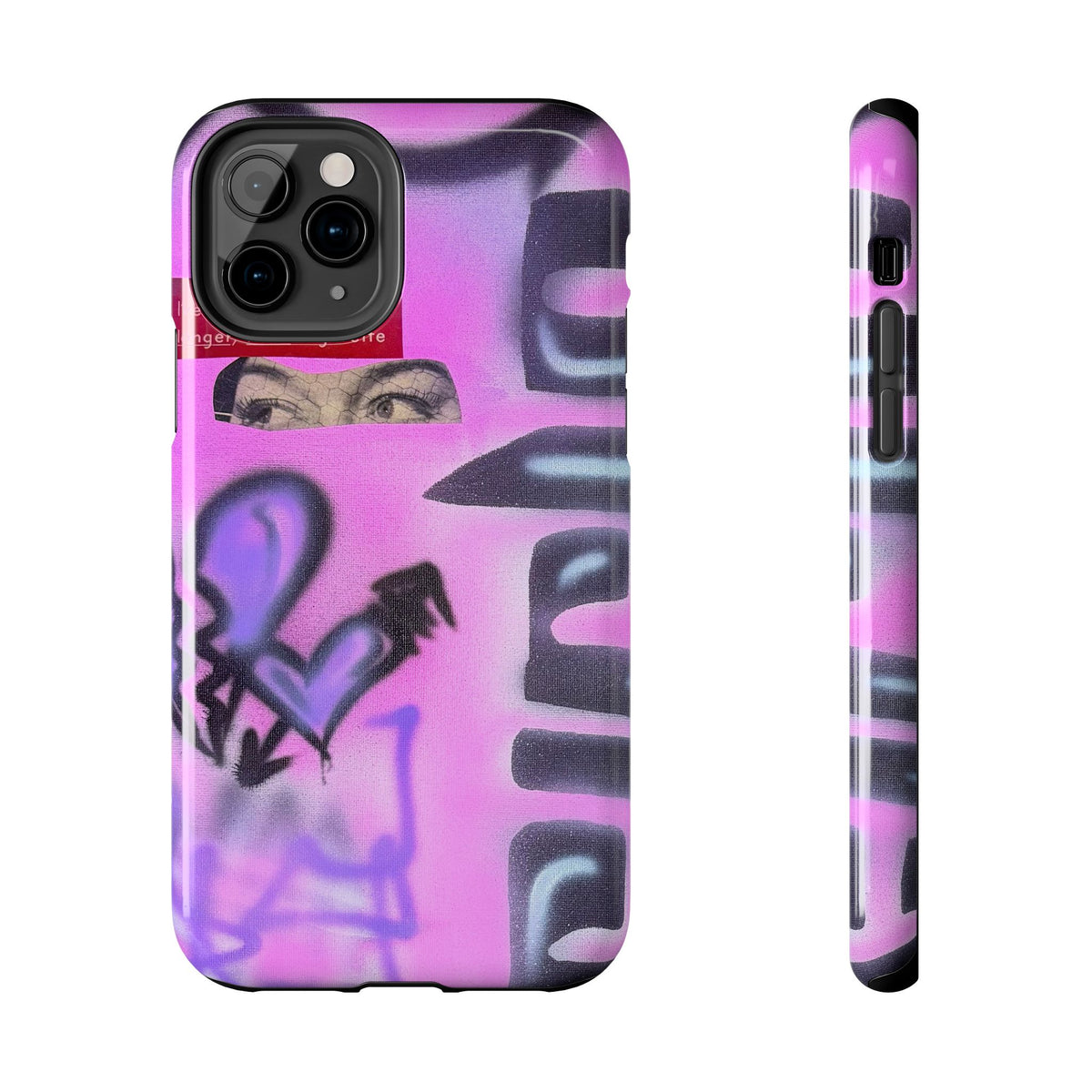 "Lila Prinzessin" Airbrush iPhone Hülle