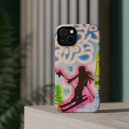 MagSafe "winter escape" airbrush iPhone case