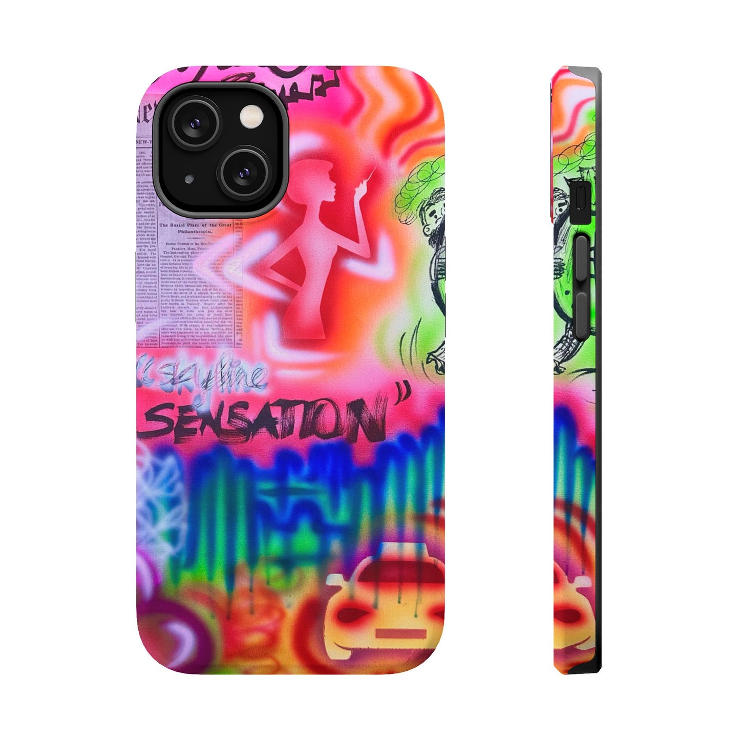 MagSafe "skyline sensation" airbrush iPhone case