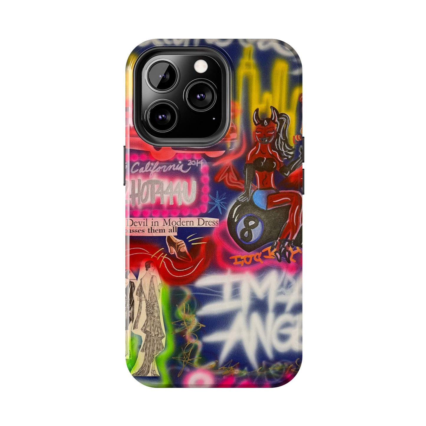 "im an angel" airbrush iPhone case