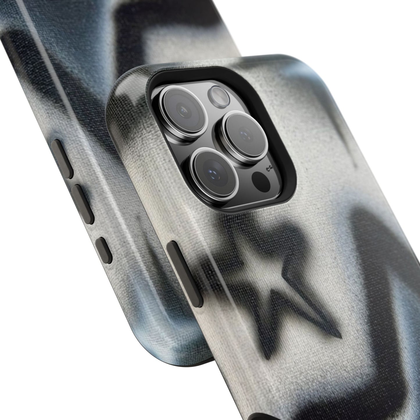 MagSafe "black & white stars" airbrush iPhone case