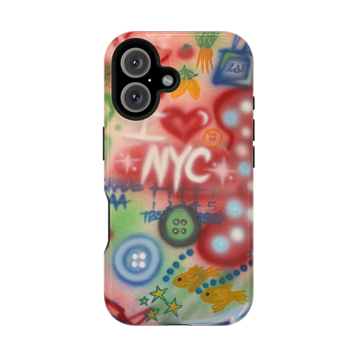 MagSafe "i <3 NYC" airbrush iPhone case