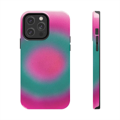 "watermelon swirl" aura airbrush iPhone case