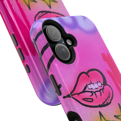 MagSafe "star drip" airbrush iPhone case
