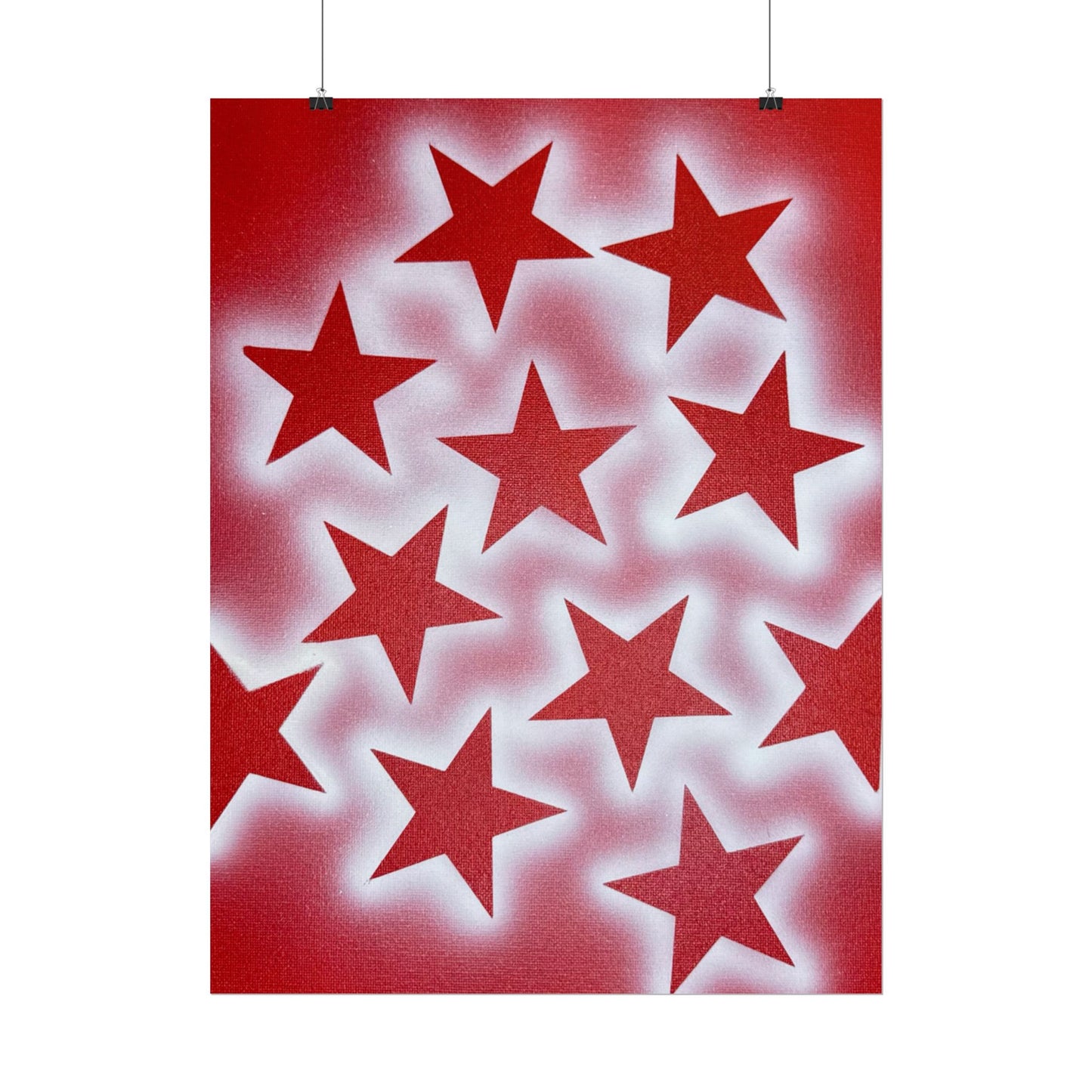 "spicy stardust" airbrush rolled print