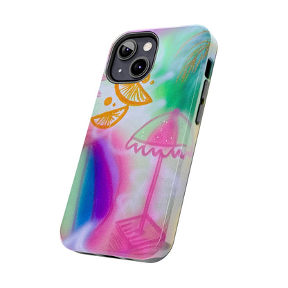 "on the beach" airbrush iPhone case