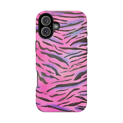 MagSafe "glitter zebra" airbrush iPhone case