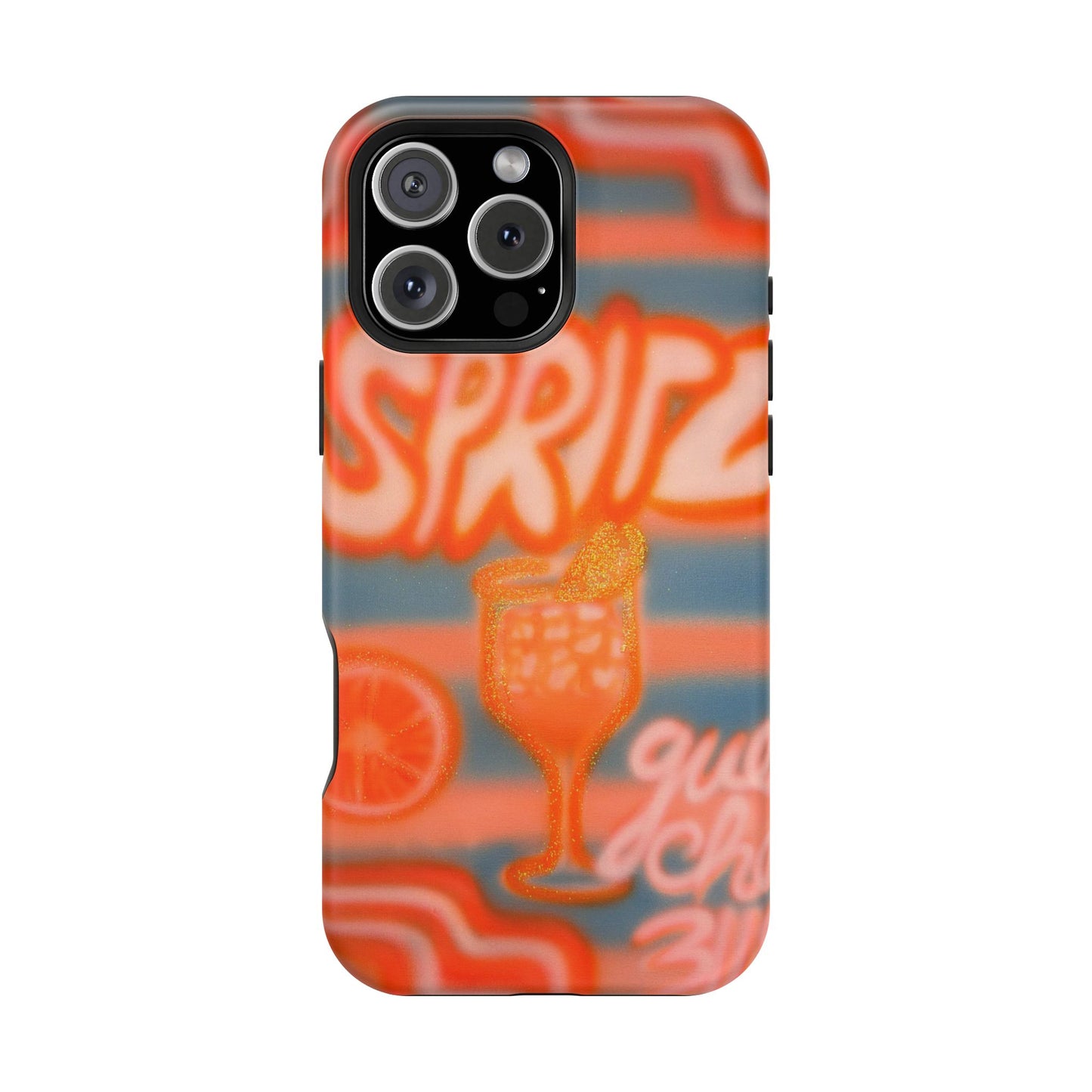 MagSafe "aperol spritz pt. 2" airbrush iPhone case