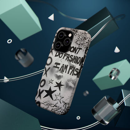 MagSafe "i am fashion" airbrush iPhone case
