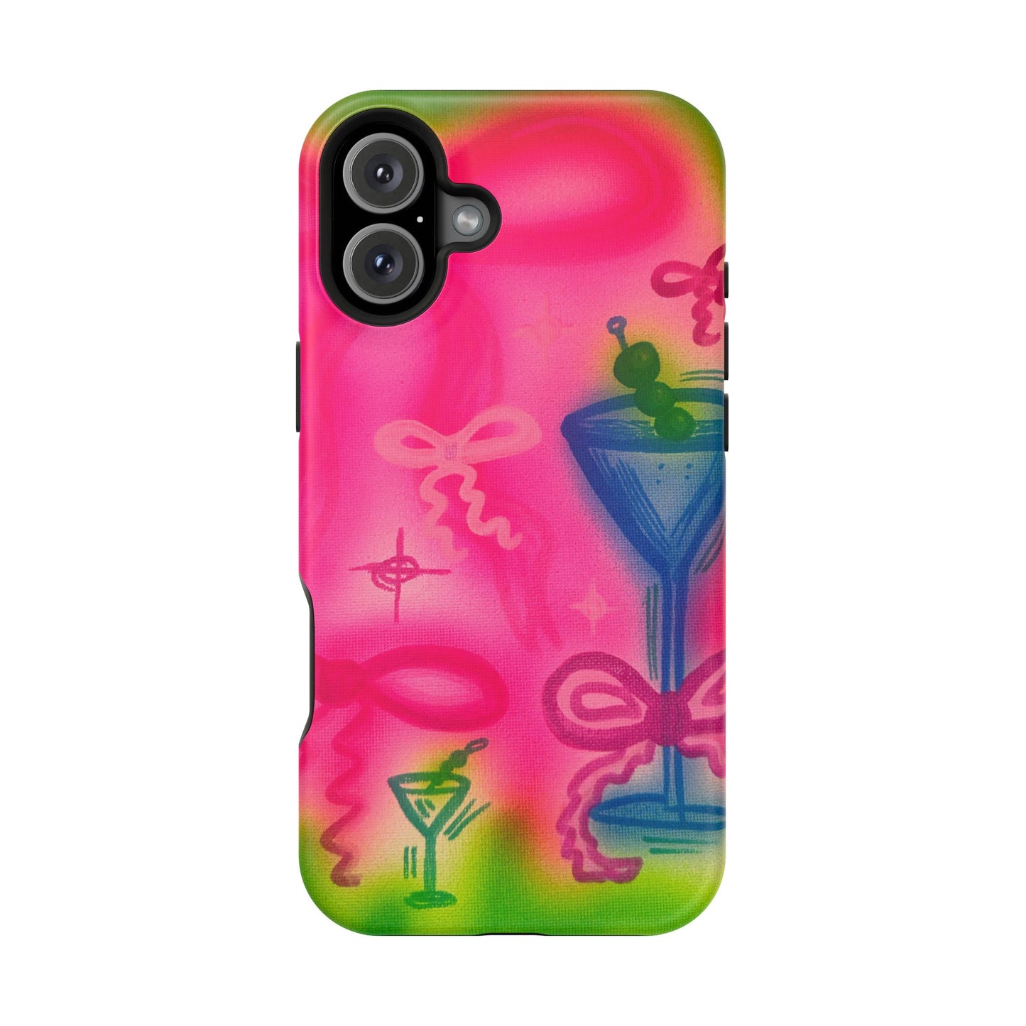 MagSafe „Bow Martini“ Airbrush-iPhone-Hülle