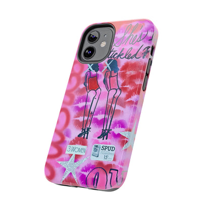"tickled pink" airbrush iPhone case