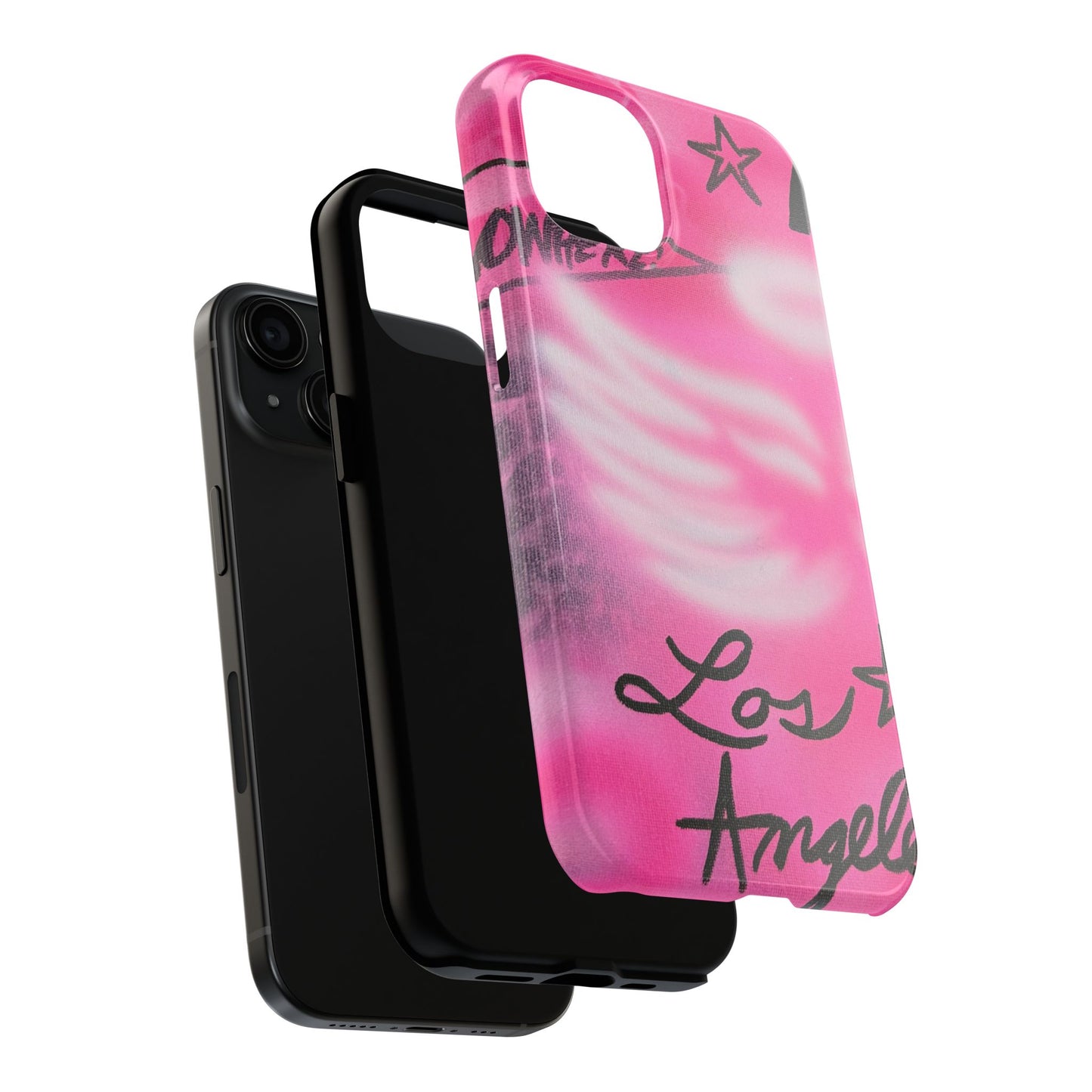 "pink angel wings" airbrush iPhone case