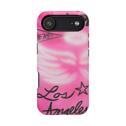 MagSafe "pinke Engelsflügel" Airbrush iPhone Hülle