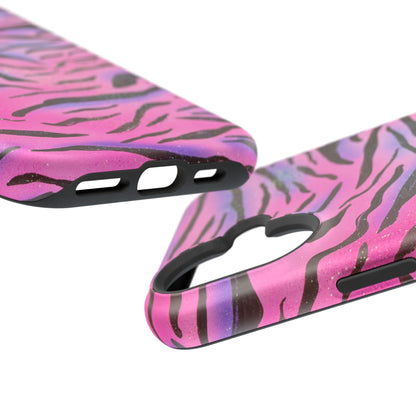 MagSafe "glitter zebra" airbrush iPhone case