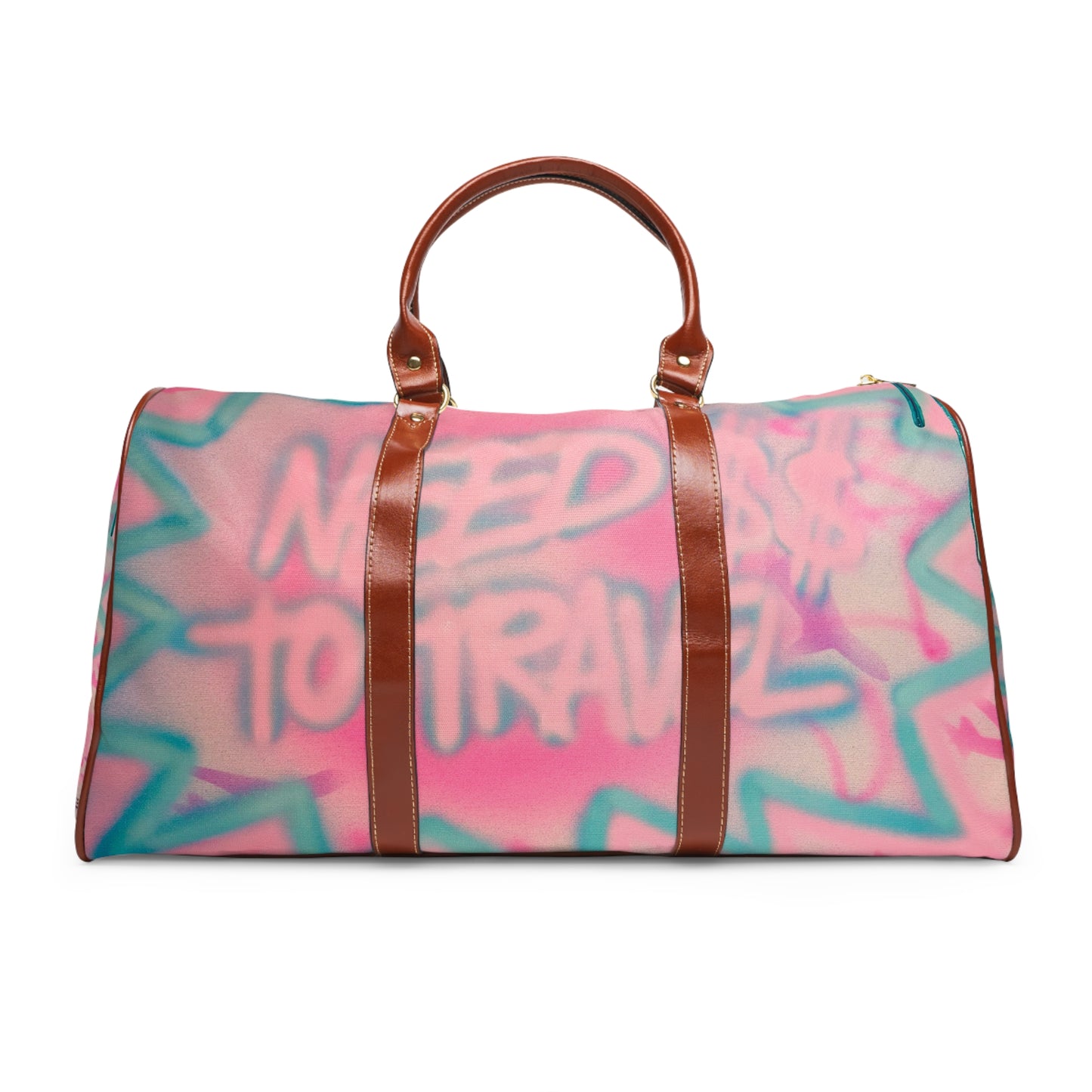"need $$ to travel" airbrush waterproof travel bag