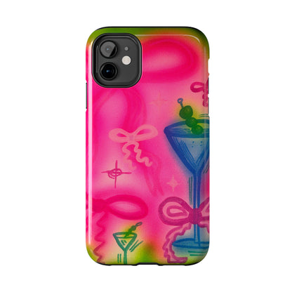 "bow martini" airbrush iPhone case