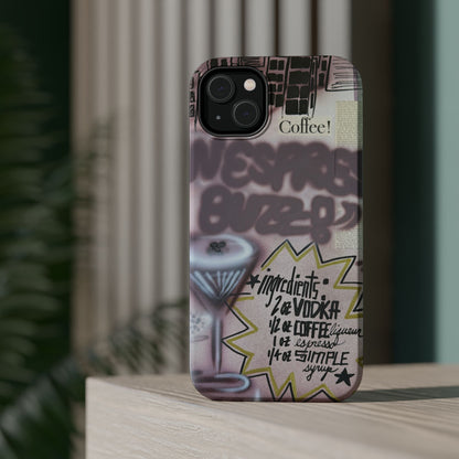 MagSafe "espresso martini" airbrush iPhone case