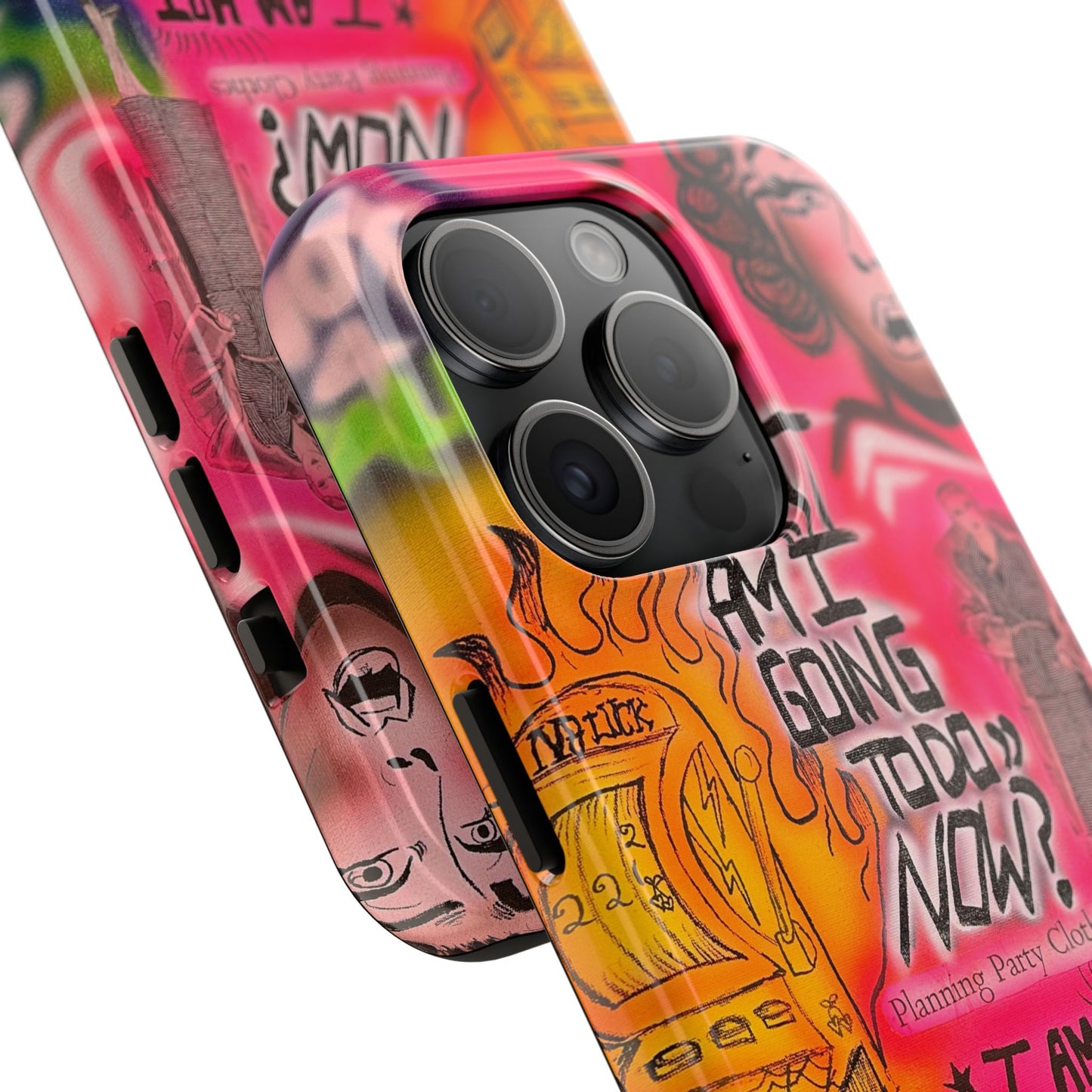 "out of luck" airbrush iPhone case