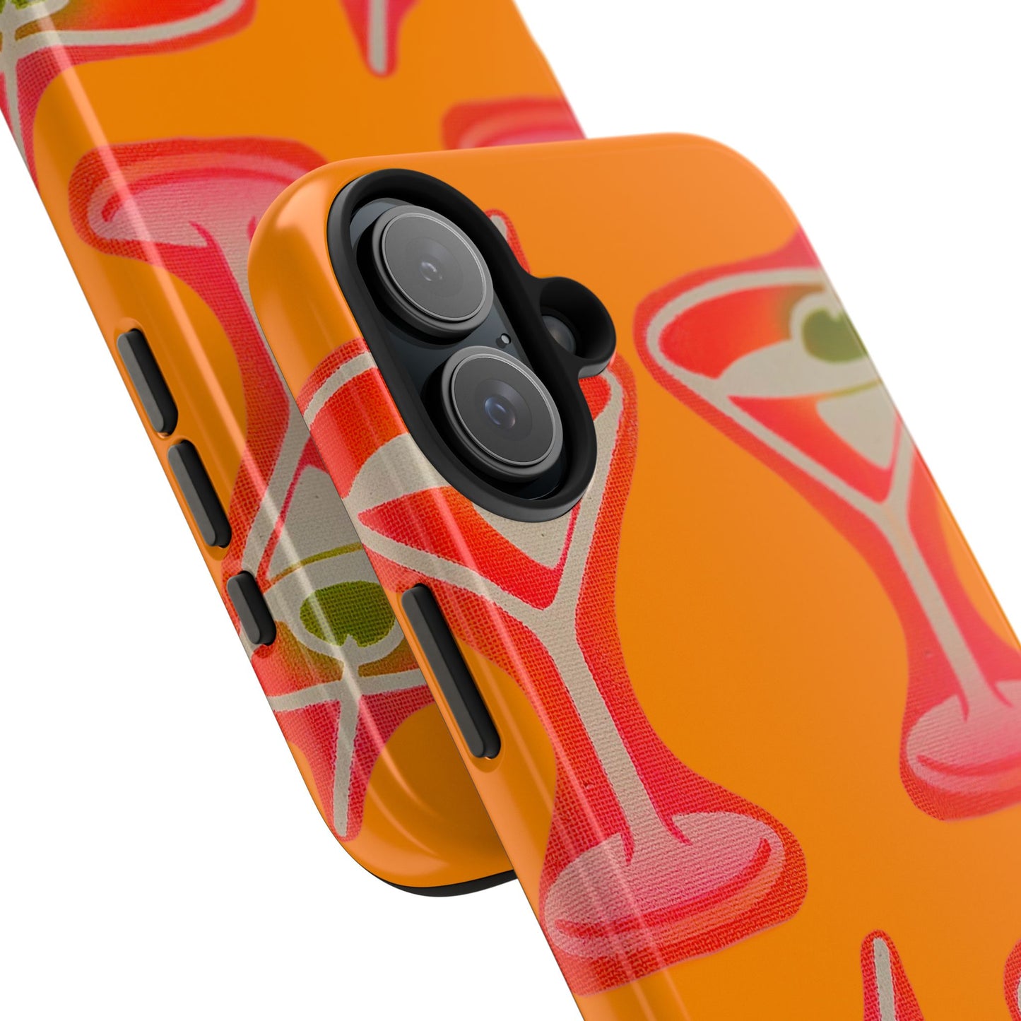 "shaken, not stirred” airbrush iPhone case