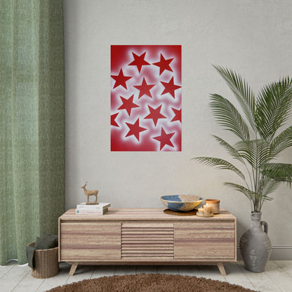 "spicy stardust" airbrush rolled print