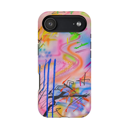 MagSafe "neon haze" airbrush iPhone case