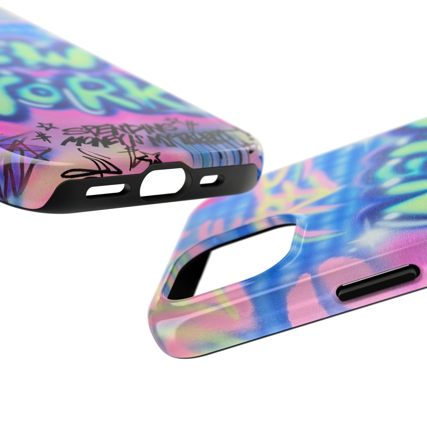 "spending money is my talent" airbrush iPhone case