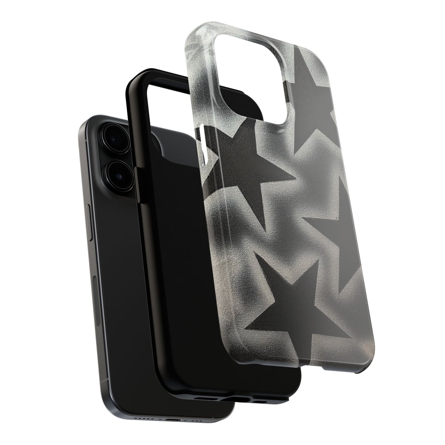 "chrome stars" airbrush iPhone case