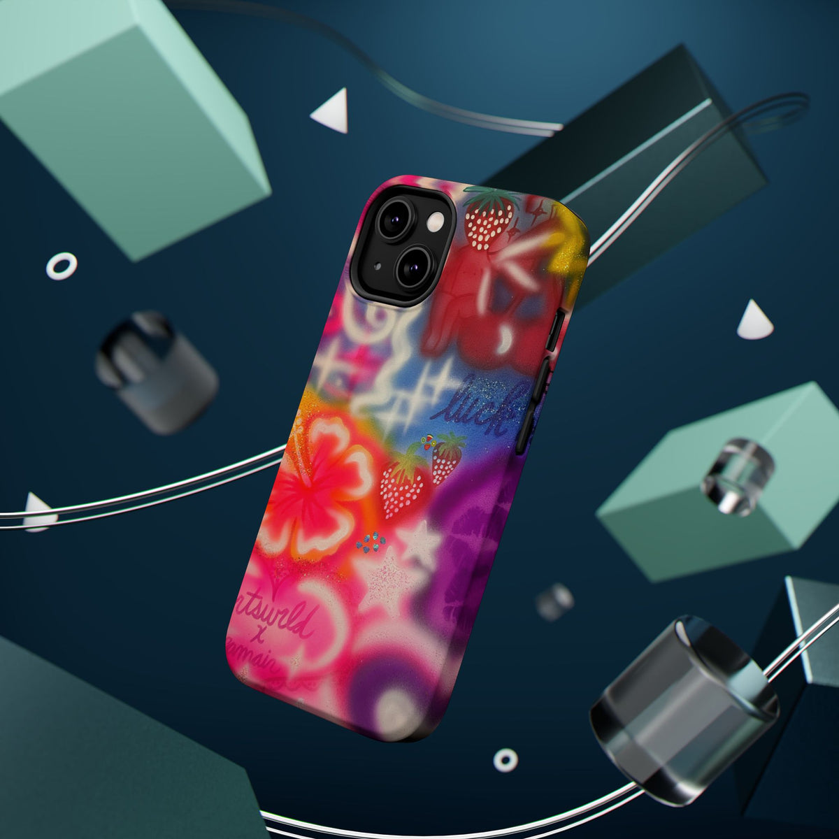 MagSafe „luck & luv“ Airbrush iPhone-Hülle