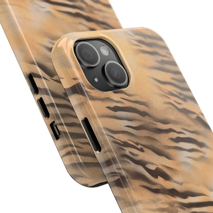 neutral tiger airbrush iPhone case
