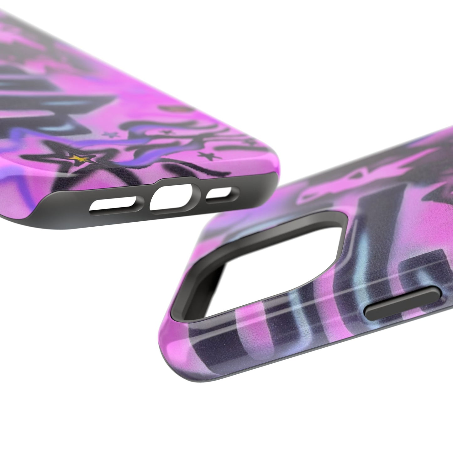 MagSafe "neon nights" airbrush iPhone case
