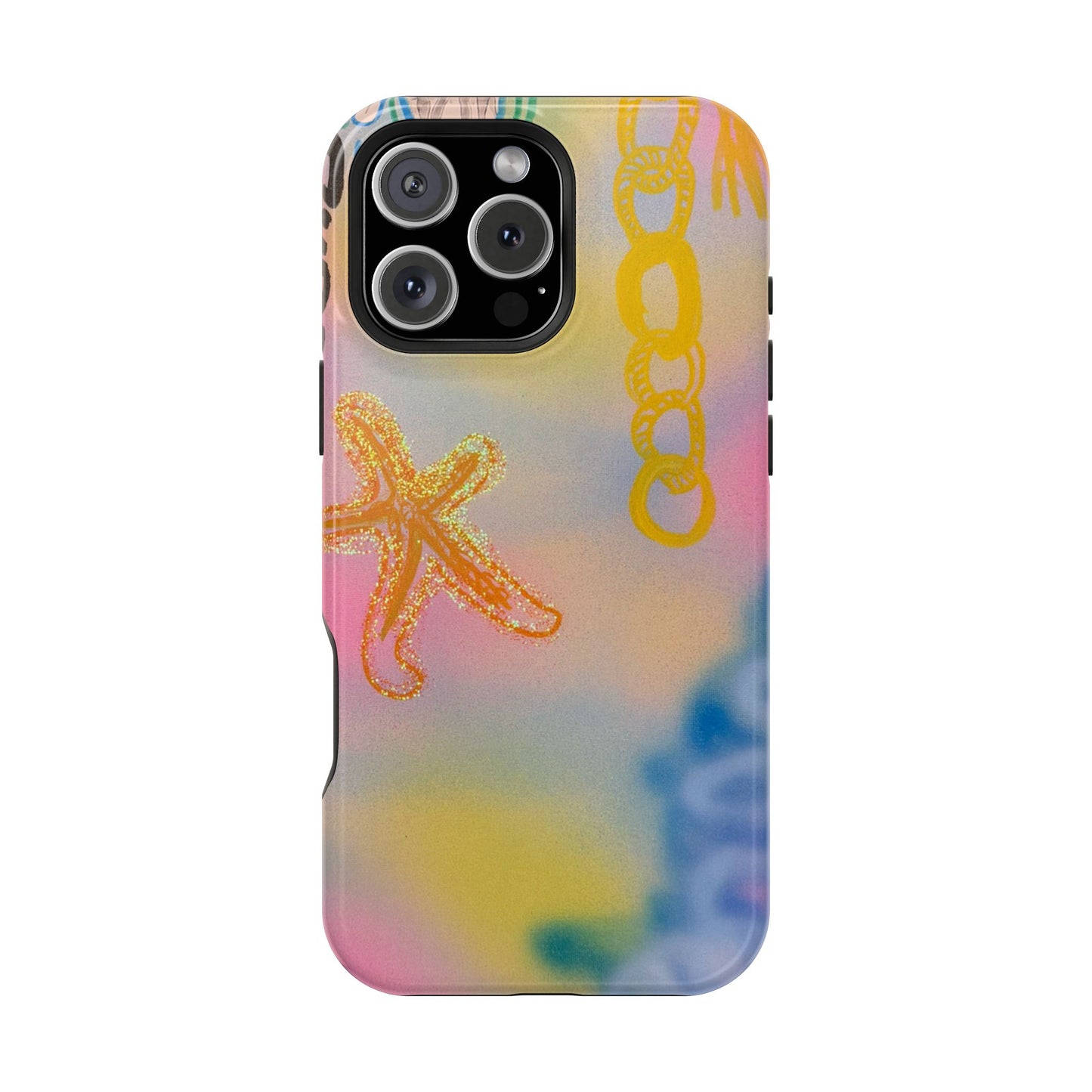 MagSafe "sweet starfish" airbrush iPhone case