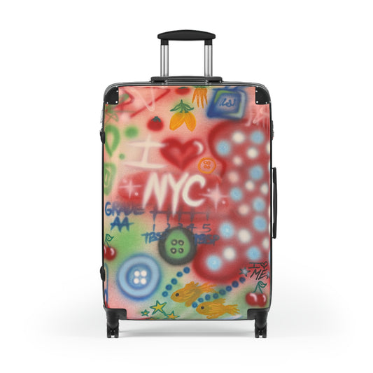 "i <3 NYC" airbrush suitcase