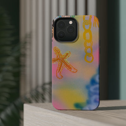MagSafe "sweet starfish" airbrush iPhone case