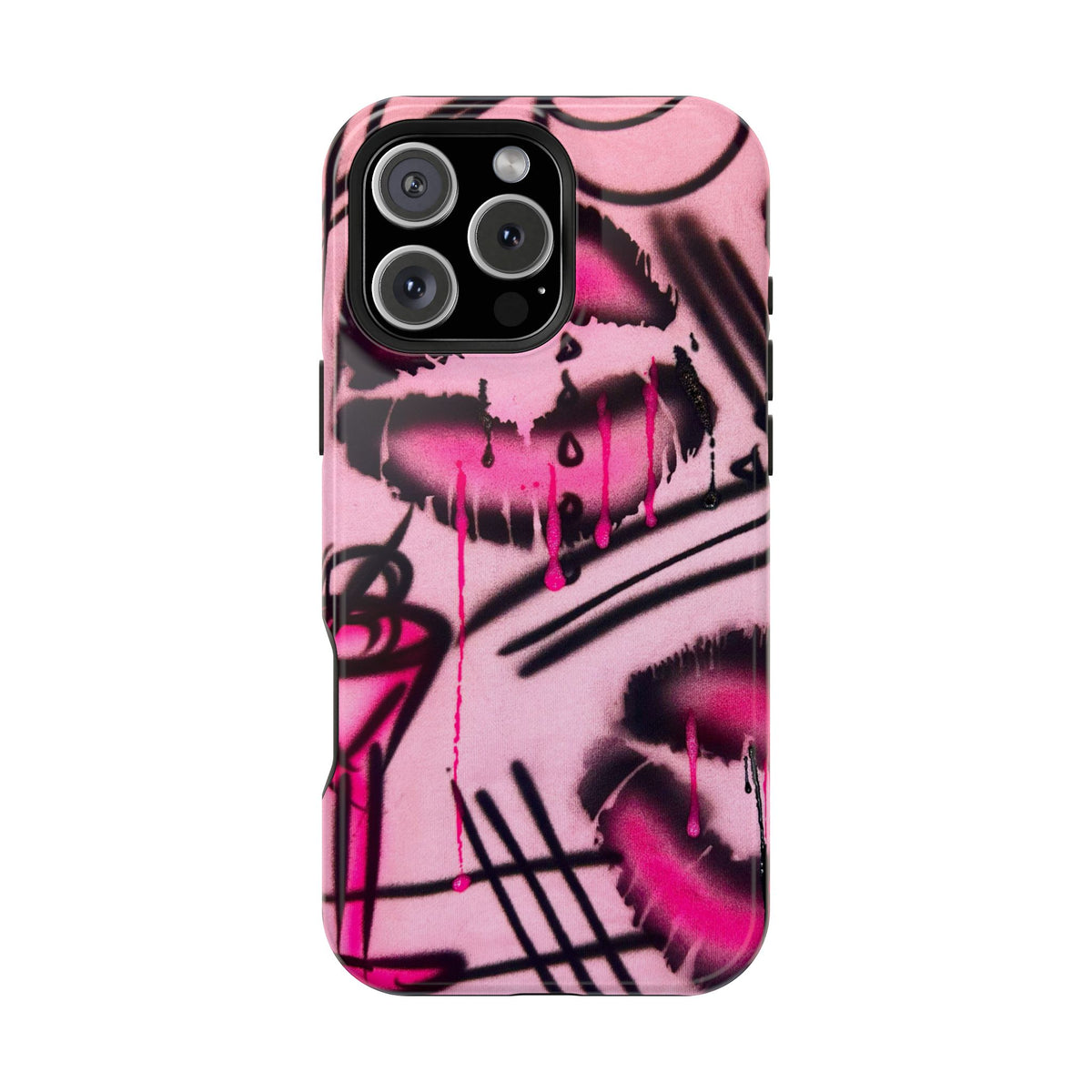 MagSafe "glossy pout" airbrush iPhone case