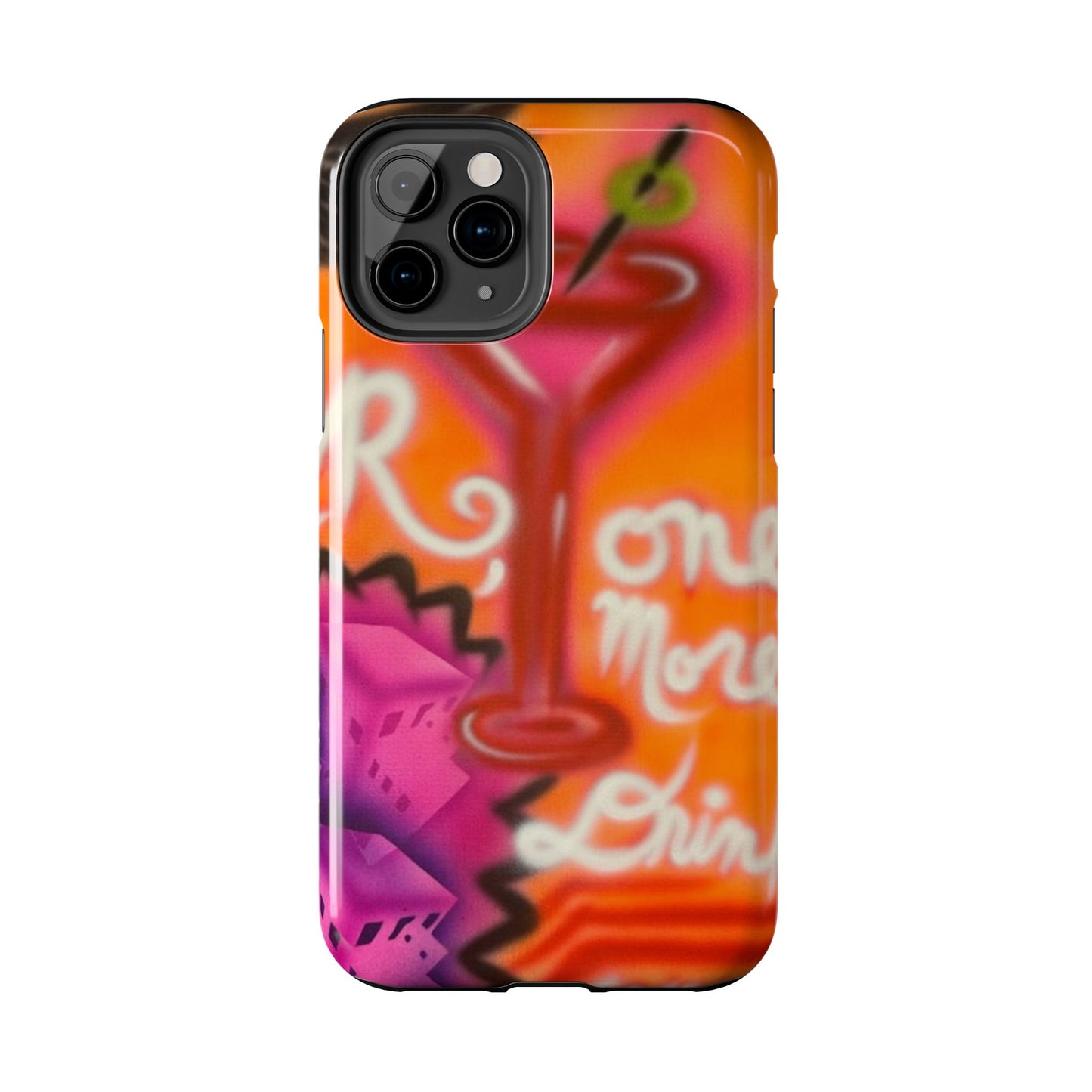 "one more drink!" airbrush iPhone case