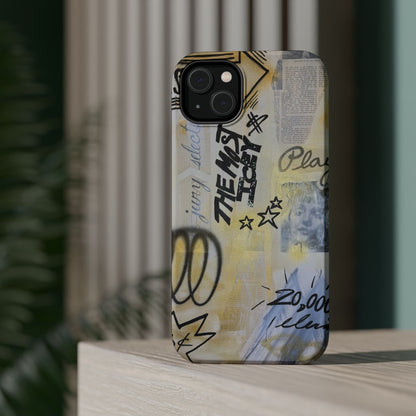 MagSafe "golden glacier" airbrush iPhone case