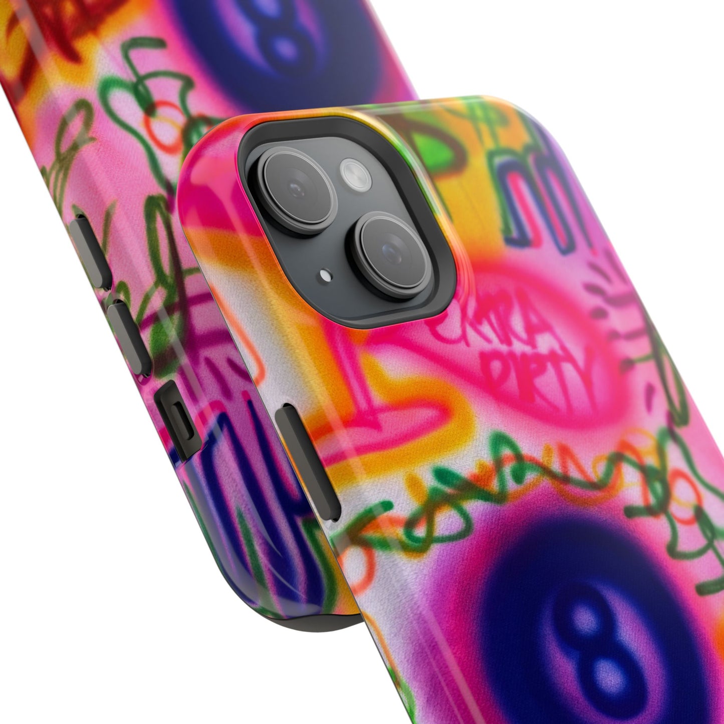 MagSafe "farbenfrohes Chaos" Airbrush-iPhone-Hülle