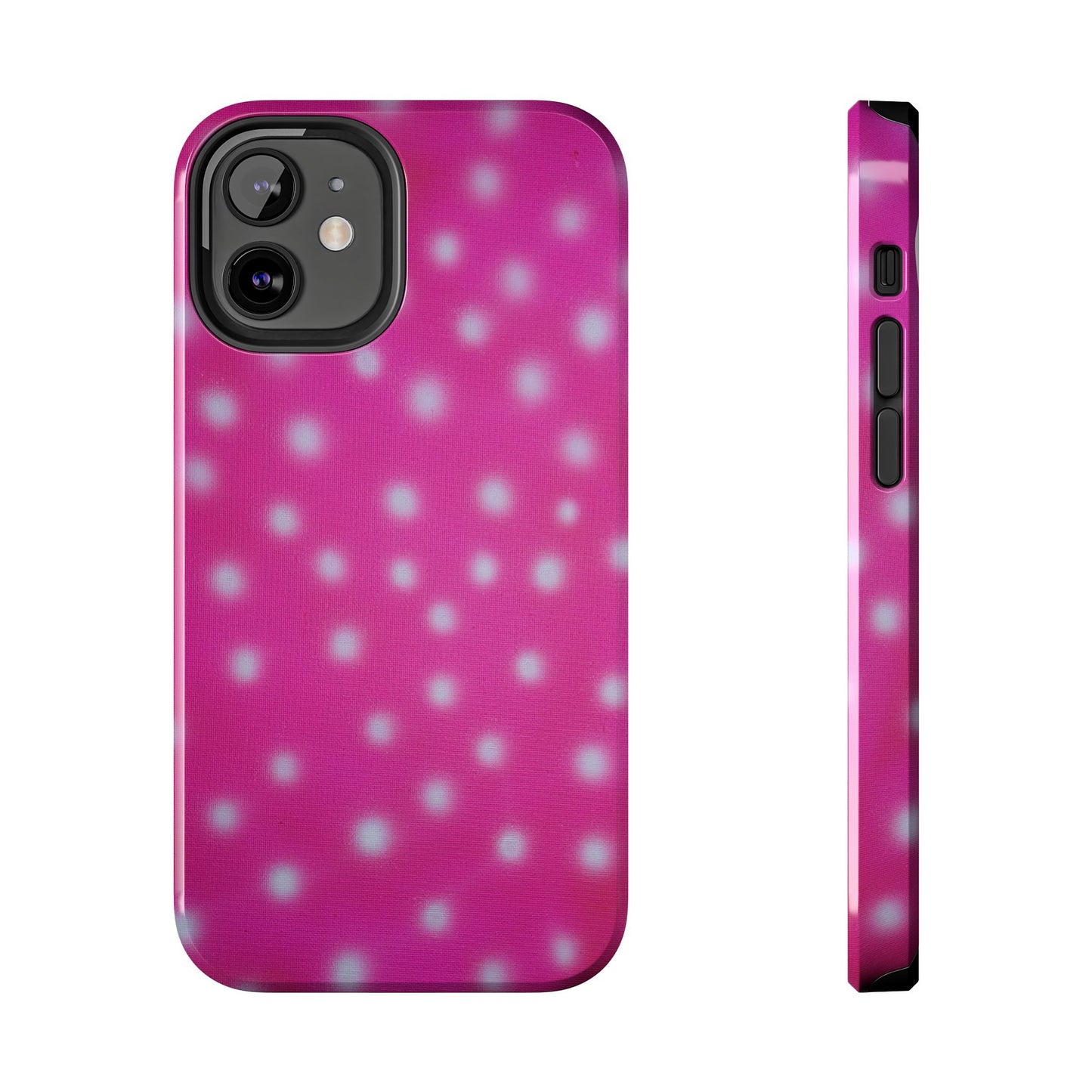 "bubblegum polka dot" airbrush iPhone case