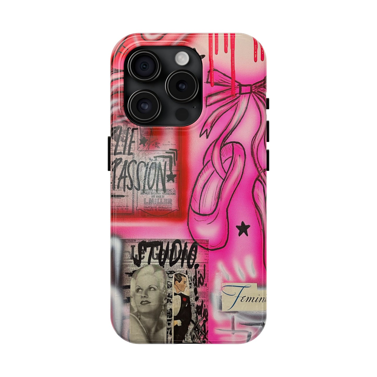 "plié passion” airbrush iPhone case