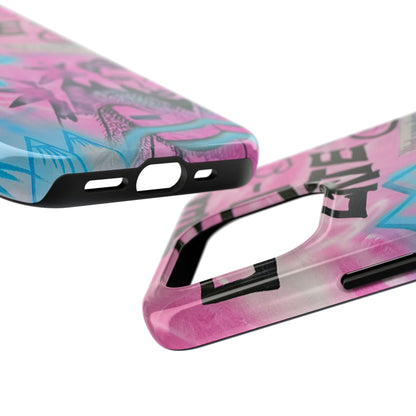 "avant le ski" airbrush iPhone case
