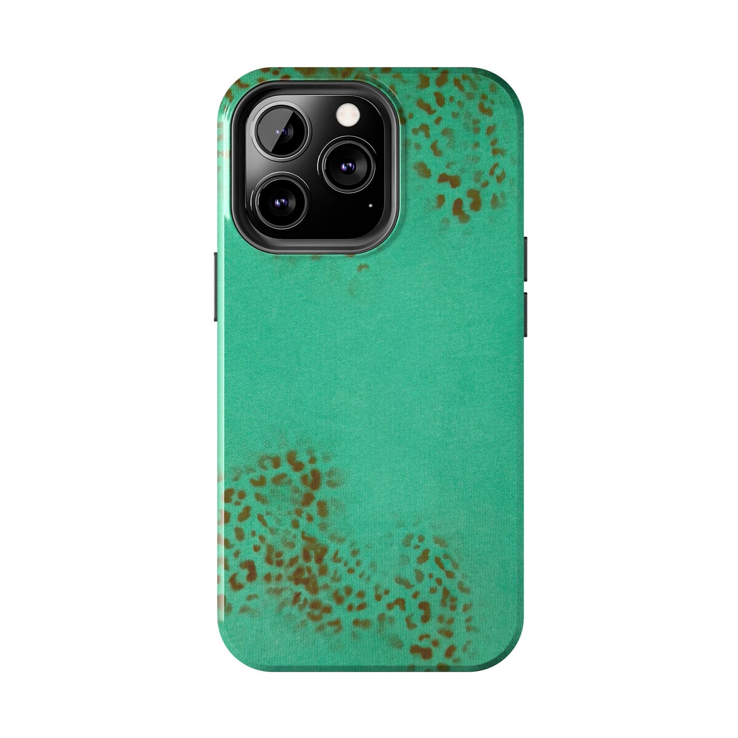 "teal cheetah" airbrush iPhone case