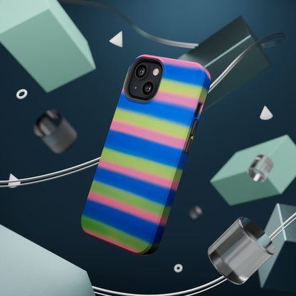 MagSafe "sherbet stripes" airbrush iPhone case