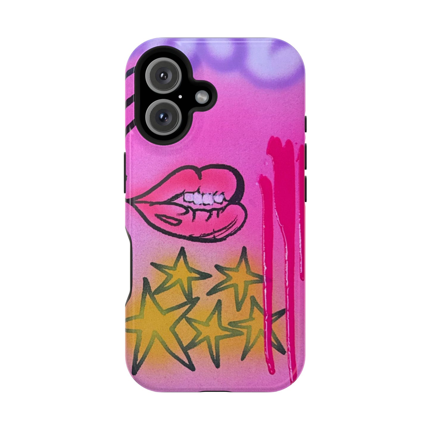 MagSafe "star drip" airbrush iPhone case