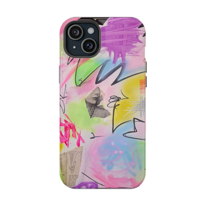 MagSafe "pastel static" airbrush iPhone case