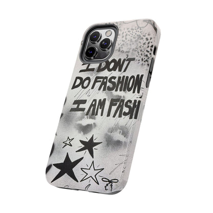 "i am fashion" airbrush iPhone case