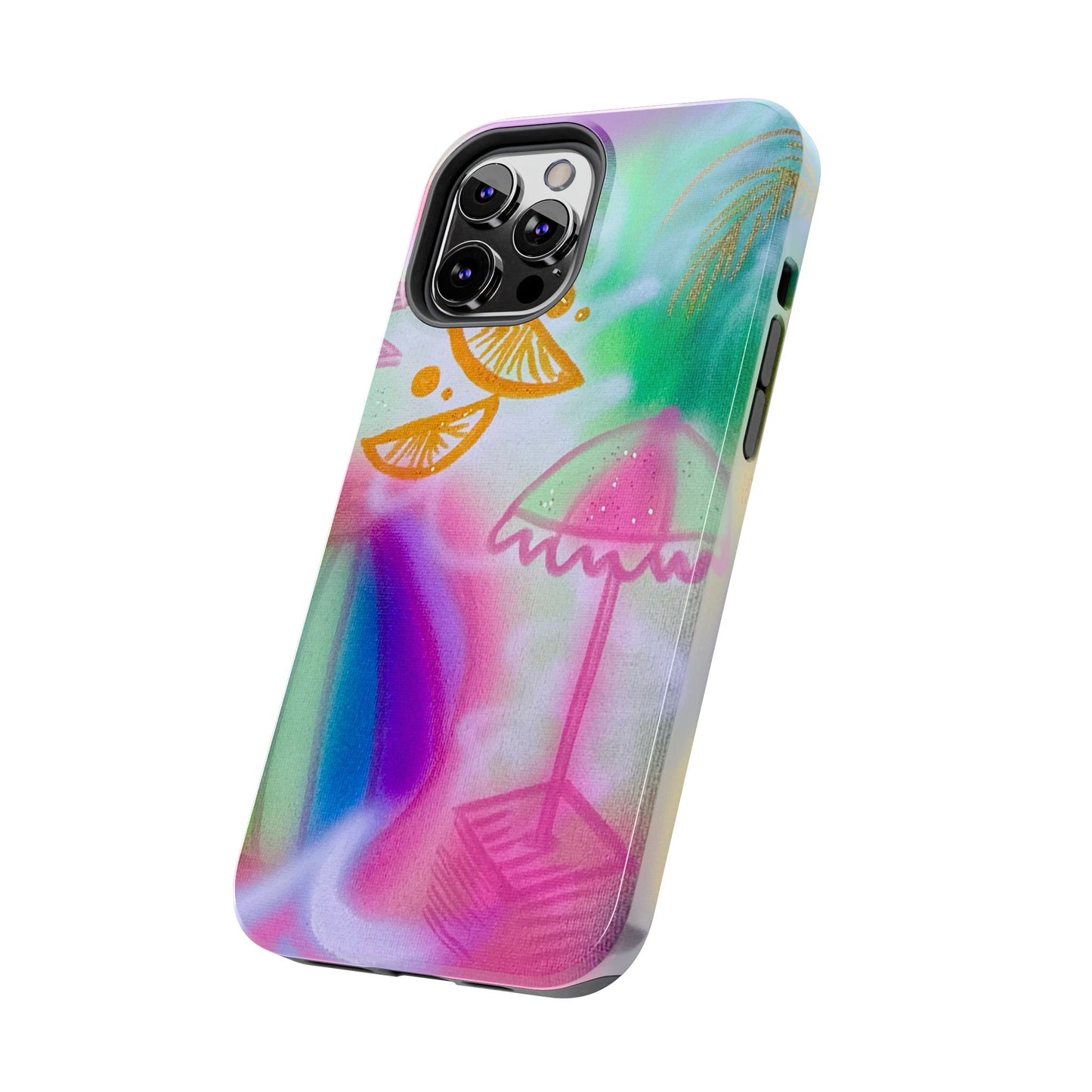 "on the beach" airbrush iPhone case
