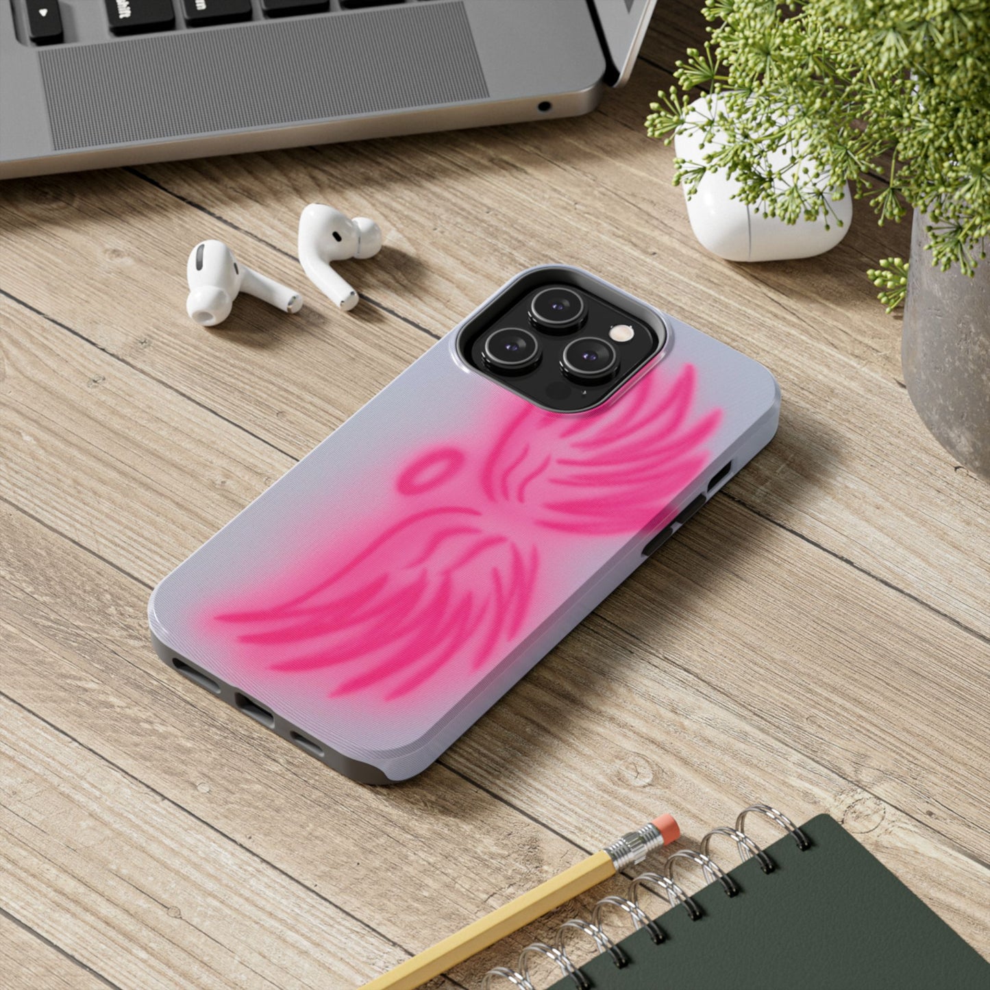 "angel wings" airbrush iPhone case
